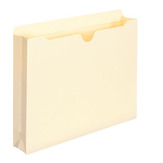 Picture of Smead Expanding File Jackets, Letter Size, 2in Expansion, 100% Recycled, Manila, Box Of 50