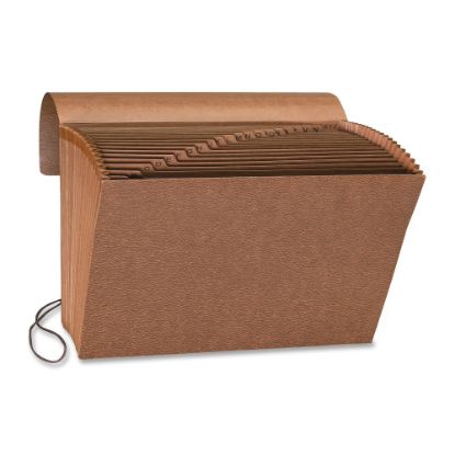 Picture of Sparco Heavy-Duty A-Z Accordion File, Letter Size, 30% Recycled, Brown