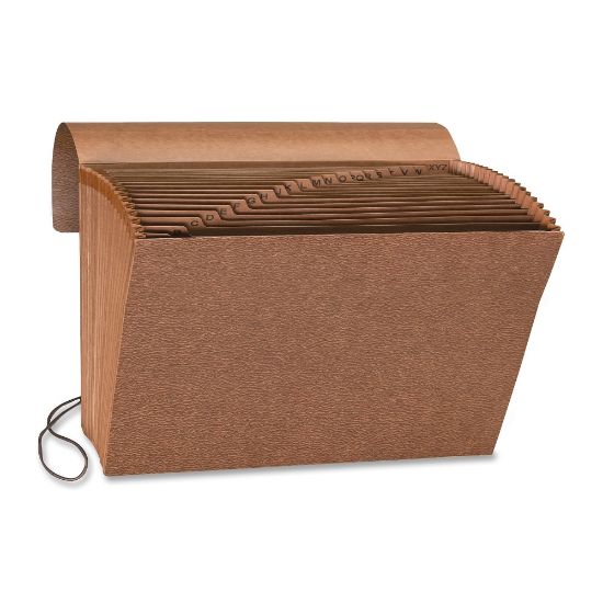 Picture of Sparco Heavy-Duty A-Z Accordion File, Letter Size, 30% Recycled, Brown