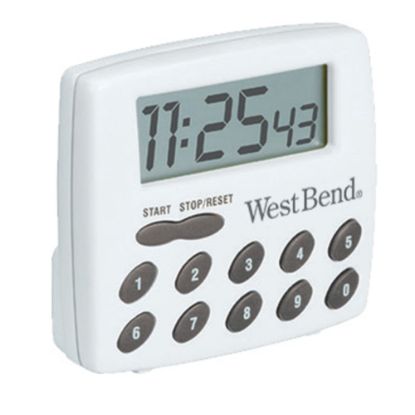 Picture of West Bend Single Channel 100-Hour Countdown Timer, White