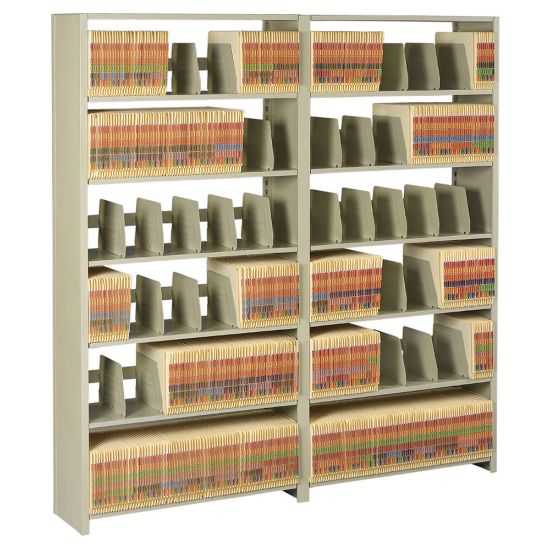 Picture of Tennsco Add-On Shelving For Snap-Together 76in High Unit, Sand