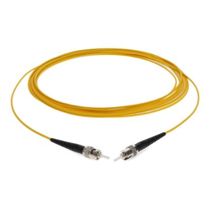 Picture of AddOn 10m ST OS1 Yellow Patch Cable - Patch cable - ST/UPC single-mode (M) to ST/UPC single-mode (M) - 10 m - fiber optic - simplex - 9 / 125 micron - OS1 - halogen-free - yellow