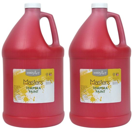 Picture of Little Masters Tempera Paint, 128 Oz, Red, Pack Of 2