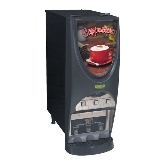 Picture of BUNN iMIX-3S+ BLK 72-Cup Powdered Cappuccino Dispenser, Black