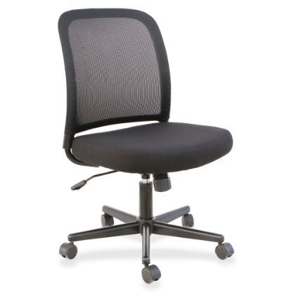 Picture of NuSparc Mesh Back Armless Mesh/Fabric Task Chair, Black