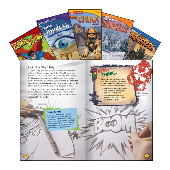 Picture of Teacher Created Materials TIME Informational Text Set, Set 2, Grade 6, Set Of 5 Books