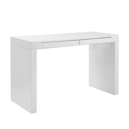 Picture of Eurostyle Donald 47inW Writing Desk With 2 Drawers, White