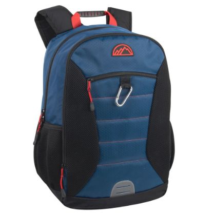 Picture of Mountain Edge Backpacks With 17in Laptop Pockets, Black/Blue, Set Of 24 Backpacks