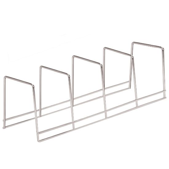 Picture of Better Houseware 4-Section Plate Rack, 4-3/4inH x 4-3/4inW x 15inD, Gray