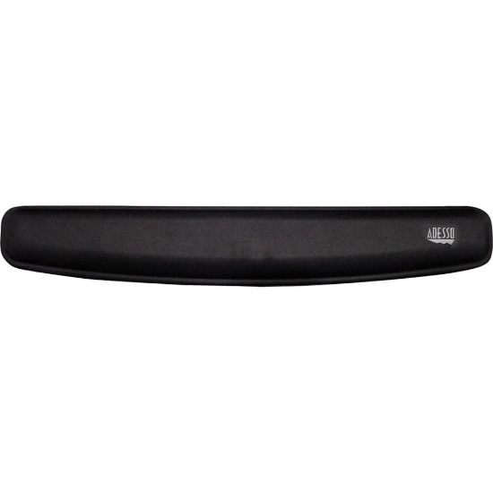 Picture of Adesso Memory Foam Keyboard Wrist Rest - 0.88in x 3.25in Dimension - Black - Rubber, Fiber, Memory Foam - Anti-slip