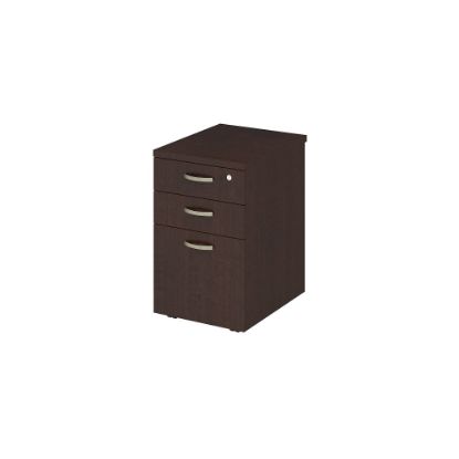 Picture of Bush Business Furniture Easy Office 20inD Vertical 3-Drawer Mobile File Cabinet, Mocha Cherry, Delivery