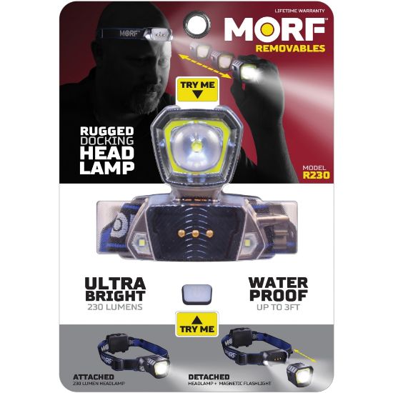 Picture of Bostitch Police Security Removable Light Headlamp - AAA - Black, Blue