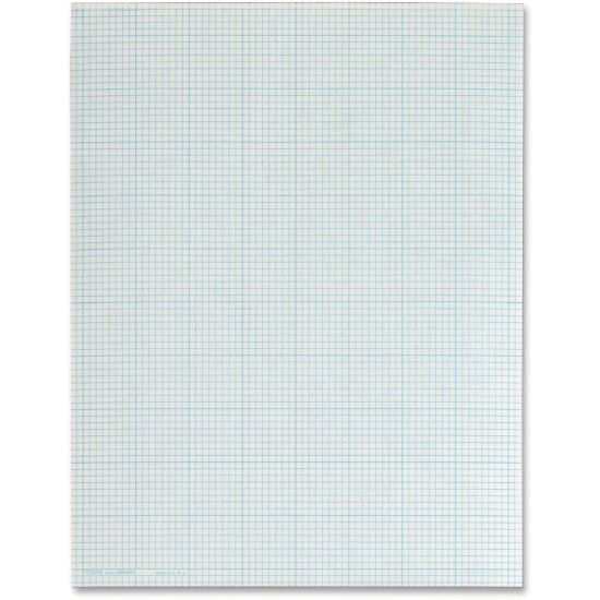 Picture of TOPS Quad-Ruling Cross Section Pad, Letter Size, Quadrille Ruled, 50 Sheets