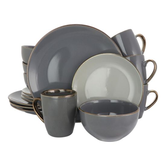 Picture of Elama 16-Piece Stoneware Dinnerware Set, Tahitian Grand