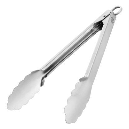 Picture of Martha Stewart Easy-Lock Tongs, Silver