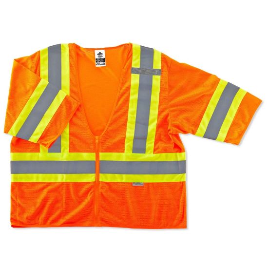 Picture of Ergodyne GloWear Safety Vest, 2-Tone, Type-R Class 3, XX-Large/3X, Orange, 8330Z