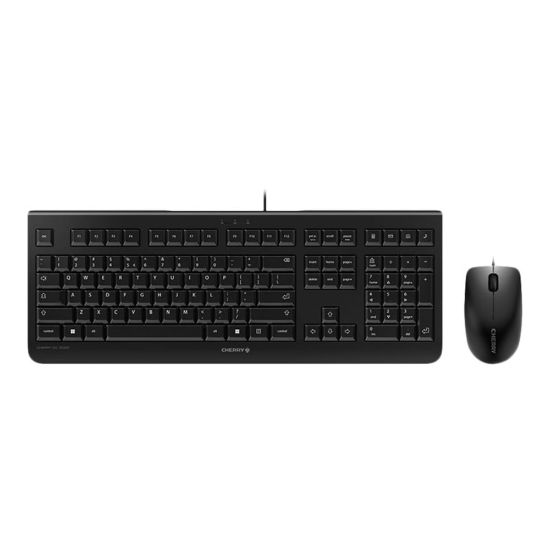 Picture of CHERRY Keyboard and Mouse, 3 Button, Black, DC 2000