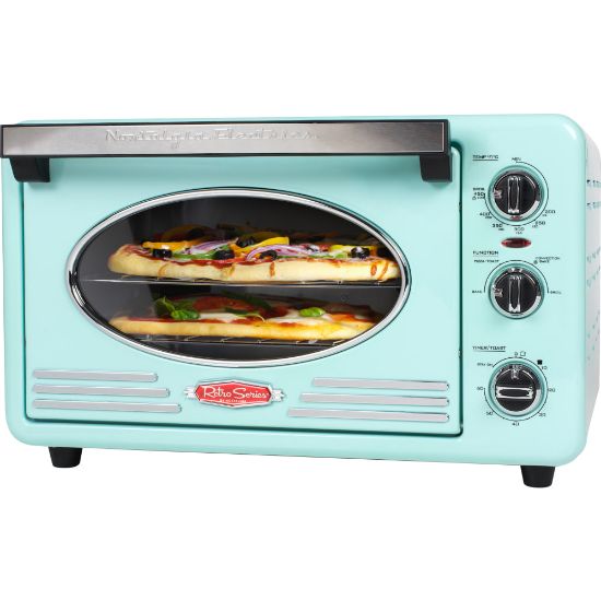 Picture of Nostalgia Electrics Retro 12-Slice Convection Toaster Oven, Aqua