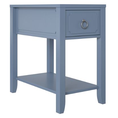 Picture of Ameriwood Home Novogratz Her Majesty Narrow Side Table, 24inH x 27-5/8inW x 23-5/8inD, Blue