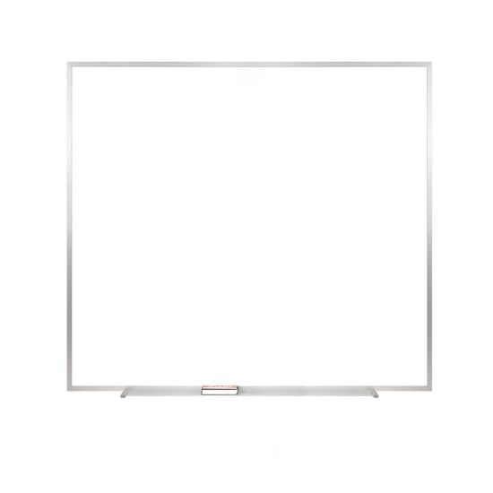 Picture of Ghent M2 Non-Magnetic Dry-Erase Whiteboard, 48 1/2in x 48 1/2in, Satin Aluminum Frame