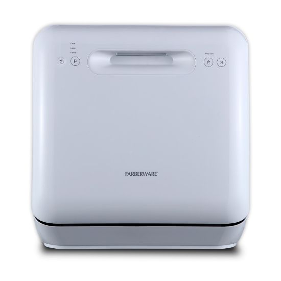 Picture of Farberware Professional FDW05AS Counter-Top Dishwasher, 17-1/8inH x 17inW x 16-1/2inD, White