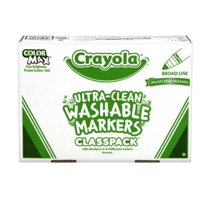 Picture of Crayola Washable Broad-Line Marker Classpack, Pack Of 200