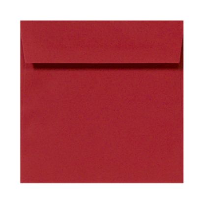 Picture of LUX Square Envelopes, 5 1/2in x 5 1/2in, Peel & Press Closure, Ruby Red, Pack Of 250