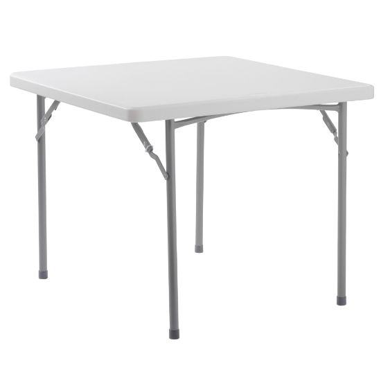 Picture of National Public Seating BT Series Heavy-Duty Folding Table, 36in x 36in, Speckled Gray