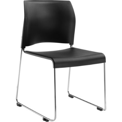 Picture of National Public Seating 8800 Cafetorium Chair, Black/Chrome