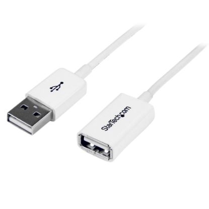 Picture of StarTech.com 1m White USB 2.0 Extension Cable A to A - M/F