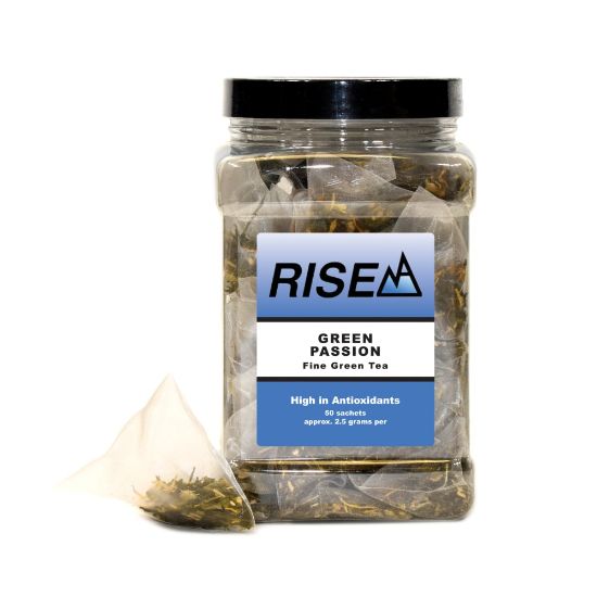 Picture of RISE NA Green Passion Tea, 8 Oz, Canister Of 50 Sachets