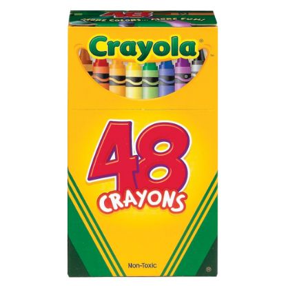 Picture of Crayola Crayons, Standard Size, Assorted Colors, Box Of 48 Crayons