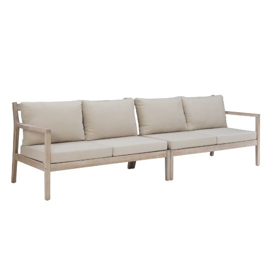 Picture of Linon Lascher Outdoor Loveseats, Natural/Beige, Set Of 2 Loveseats