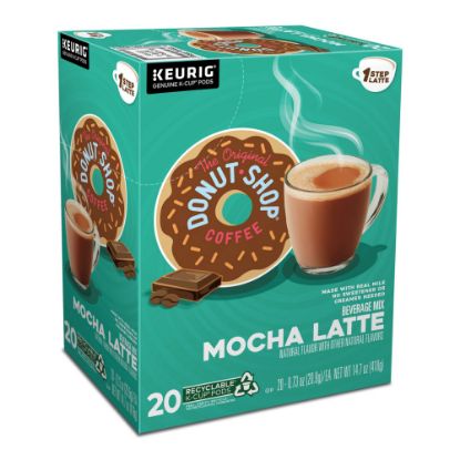 Picture of The Original Donut Shop Single-Serve K-Cup, 1-Step Mocha Latte, Carton of 20