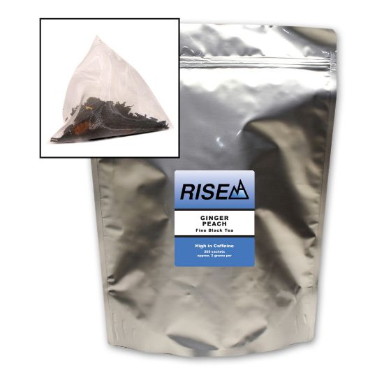 Picture of RISE NA Ginger Peach Tea, 8 Oz, Bag Of 200 Sachets