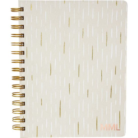 Picture of Russell & Hazel Spiral Bookcloth Notebook, A5, Gold