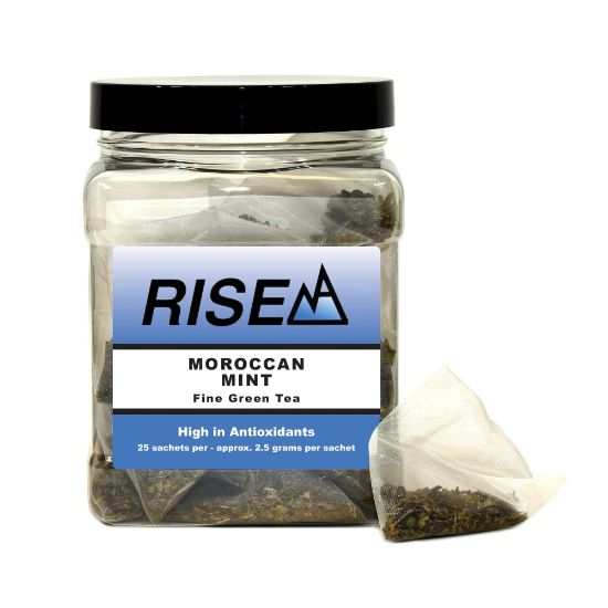 Picture of RISE NA Moroccan Mint Tea, 8 Oz, Canister Of 25 Sachets