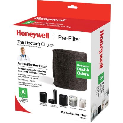 Picture of Honeywell Pre-Filter for Air Purifier - Activated Carbon - For Air Purifier - Remove Odor, Remove Dust, Remove Fabric Fiber, Remove Pet Hair, Remove Airborne Particles - 47in Height x 15.5in Width x 0.1in Depth