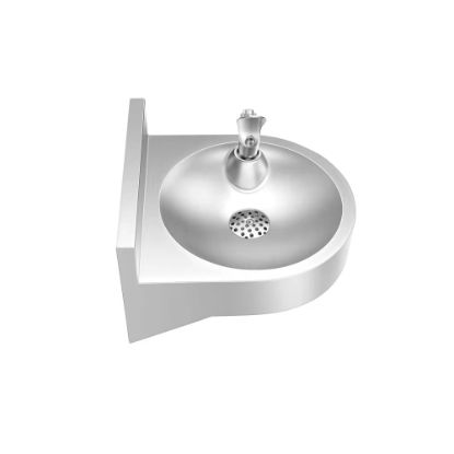 Picture of Alpine Wall Mounted Water Fountain, 8-7/8inH x 12-3/4inW x 14-3/16inD, Silver