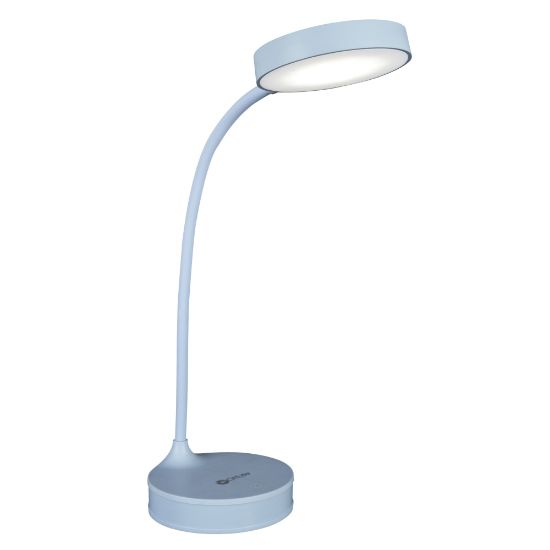 Picture of OttLite Rechargeable Desk Lamp With Lighted Mirror, 16-15/16inH, Light Blue