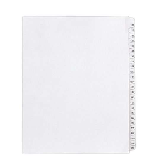 Picture of Avery Allstate Style Collated Legal Dividers, Letter Size, White, 126-150 Tab