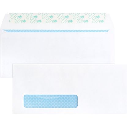 Picture of Business Source Security Tint Window Envelopes - Business - #10 - 9 1/2in Width x 4 1/8in Length - Peel & Seal - Wove - 500 / Box - White