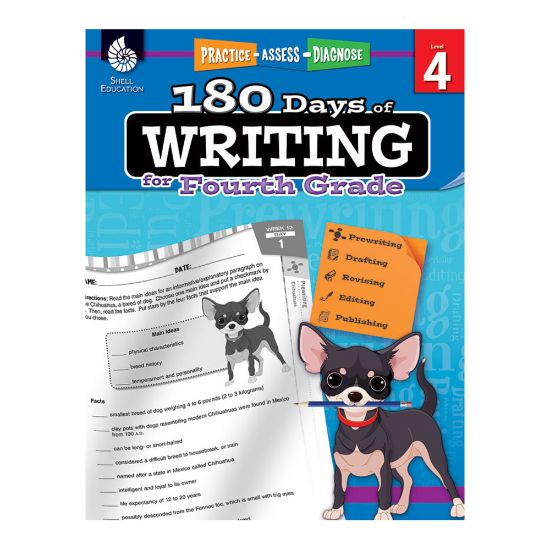 Picture of Shell Education 180 Days Of Writing Workbook, Grade 4