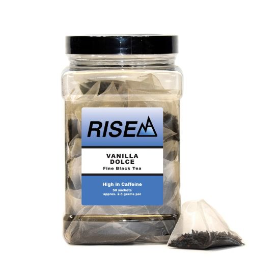 Picture of RISE NA Premium Black Tea, 8 Oz, Canister Of 50 Sachets