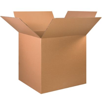 Picture of Partners Brand Double-Wall Heavy-Duty Corrugated Cartons, 32in x 32in x 32in, Kraft, Box Of 5