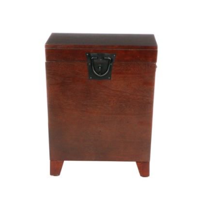 Picture of SEI Furniture Pyramid Trunk End Table, Espresso