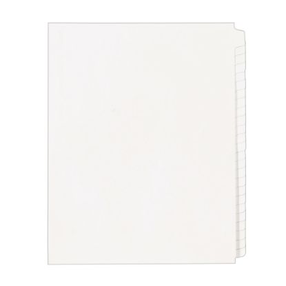 Picture of Avery Blank Tab Legal Exhibit Dividers, 8 1/2 x 11, White Unlaminated Tabs, Pack Of 25, Standard Collated