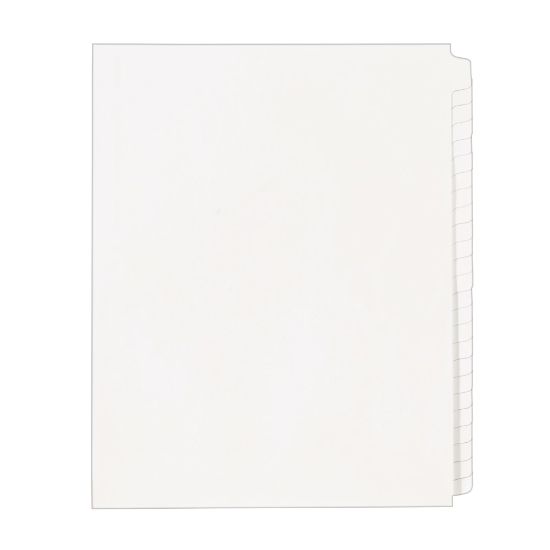 Picture of Avery Blank Tab Legal Exhibit Dividers, 8 1/2 x 11, White Unlaminated Tabs, Pack Of 25, Standard Collated