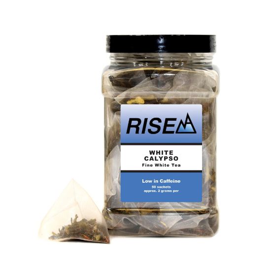 Picture of RISE NA White Tea, 8 Oz, Canister Of 50 Sachets