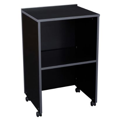 Picture of Oklahoma Sound 112 Series AV Cart/Lectern Base, 33-3/4inH x 21-1/8inW x 17-1/2inD, Black